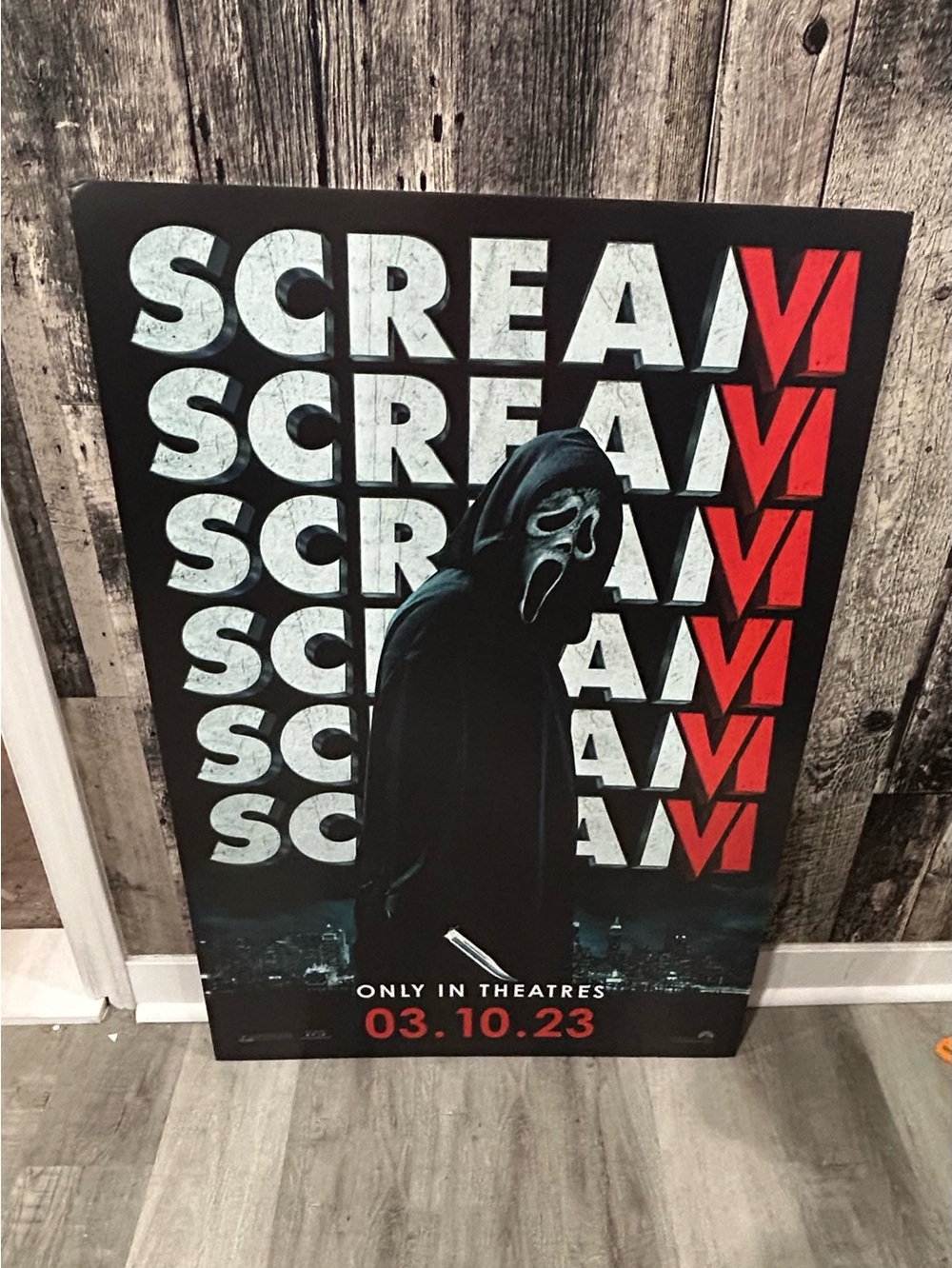Scream 6 jumbo movie poster! Official!